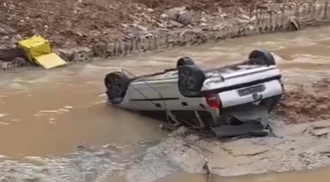 Karaköprü'de Şoke Eden Kaza! Otomobil Bir Anda Dereye Düştü