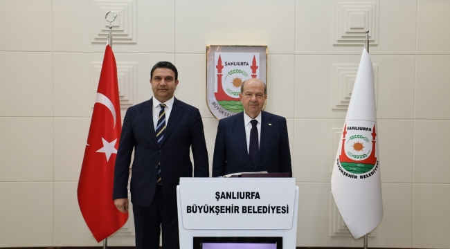 KKTC Eski Cumhurbaşkanı Tatar'dan Şanlıurfa Büyükşehir Belediyesi'ne Ziyaret