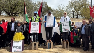 Şanlıurfa'da Çarpıcı Eylem! Kefen ve Urganlı Protesto