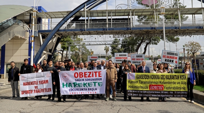 Şanlıurfa'da Dünya Sağlık Günü Yürüyüşü Düzenlendi