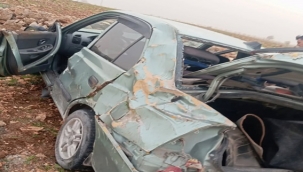 Şanlıurfa'da Ölümden Döndüler! Araç Hurdaya Döndü