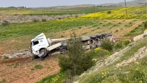 Urfa Yolunda Tır Yoldan Çıktı!