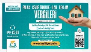 Haliliye Belediyesi'nden Vergi Ödemelerinde Resmi Tatil Düzenlemesi