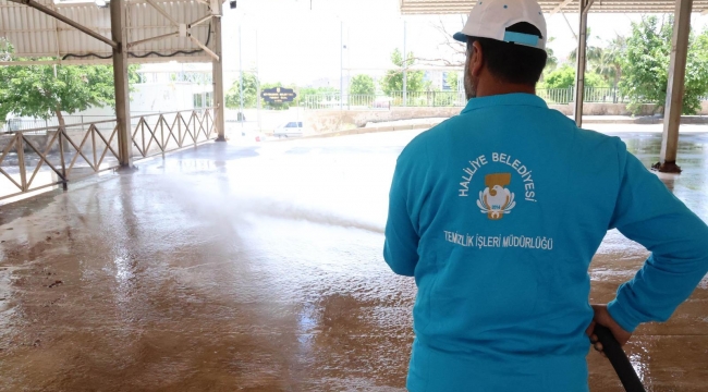 Haliliye'de Bayram sonrası kapsamlı temizlik 