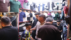 Haşimiye'de bayram alışveriş yoğunluğu