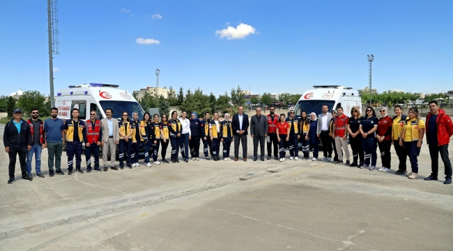 Şanlıurfa'da Kadın 112 Personeline Ambulans Sürüş Güvenliği Eğitimi