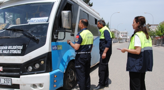 Şanlıurfa'da Toplu Taşıma Araçları Mercek Altında