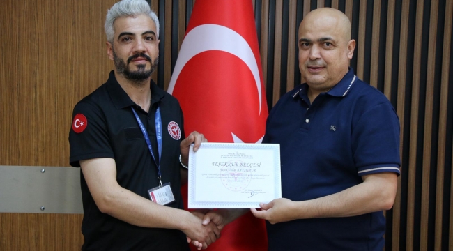 Dakikalarla Yarıştılar, Hayat Kurtardılar: 112 Ekibine Teşekkür Belgesi