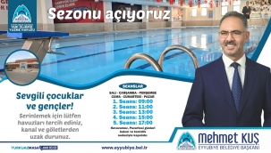 Eyyübiye Belediyesi Yüzme Havuzunda Sezon Açılıyor