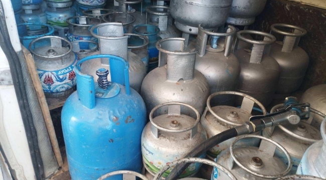 Eyyübiye'de Kaçak Tüp Operasyonu! Jandarma Aparata El Koydu