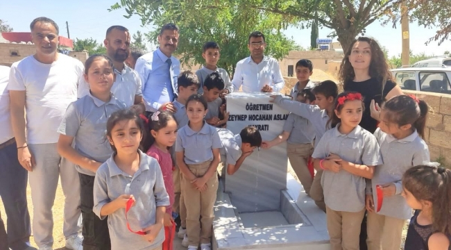 Şanlıufa'da Merhum Öğretmen İçin Hayrat Çeşmesi Yapıldı