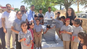Şanlıufa'da Merhum Öğretmen İçin Hayrat Çeşmesi Yapıldı