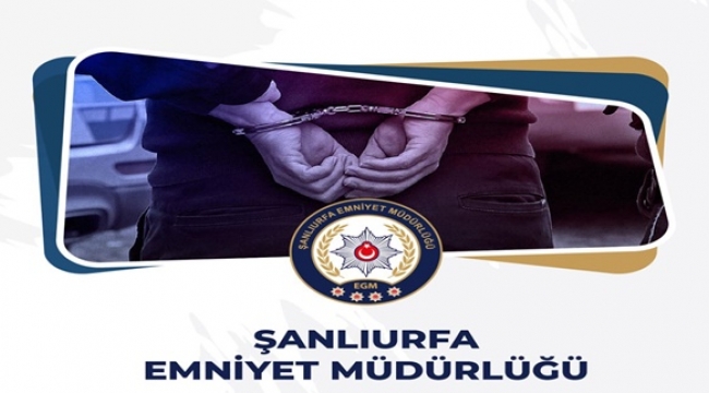 Şanlıurfa'da 20 Yıl 4 Ay 15 Gün Cezalı Hükümlü Yakalandı