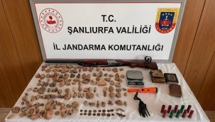Şanlıurfa'da Kaçak Eser Operasyonu: 140 Parça Ele Geçirildi