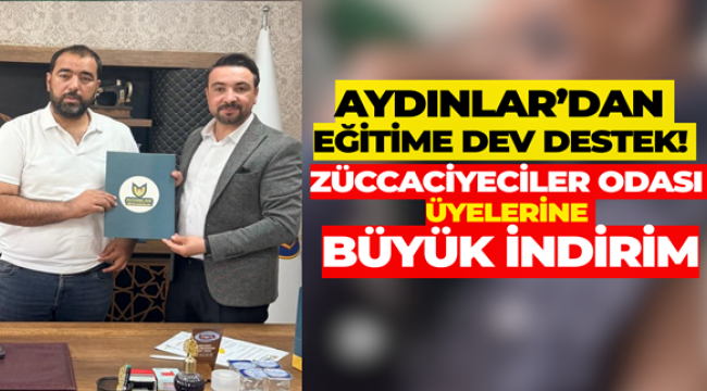 Aydınlar'dan Eğitime Dev Destek! Züccaciyeciler Odası Üyelerine Büyük İndirim