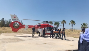 Devrilen Araçta Yaralanan Sürücü İçin Hava Ambulansı Devreye Girdi
