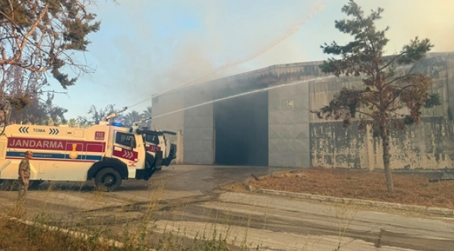 Jandarma TOMA'sı Yangına Girdi! Alevlerin Yayılması Önledi