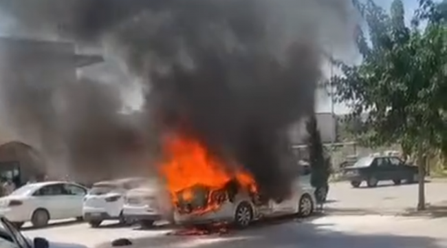 Şanlıurfa'da Faciadan Dönüldü! Yanan Araç Panik Yarattı