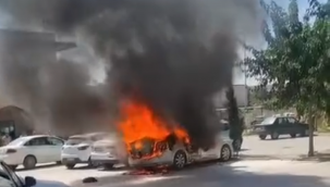 Şanlıurfa'da Faciadan Dönüldü! Yanan Araç Panik Yarattı