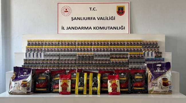 Şanlıurfa'da kaçak sigara ve çay operasyonu: 11 şüpheliye işlem