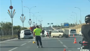 Şanlıurfa'da Korkutan Kaza! 4 Araç Birbirine Girdi