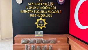 Şanlıurfa'da Polis Durdurdu, Araçtan 2,6 Kilo Skunk Çıktı