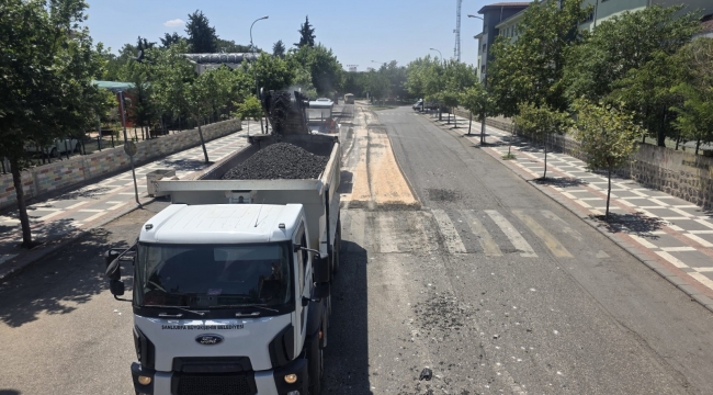 Siverek'te İki Önemli Cadde Sıcak Asfaltla Yenileniyor