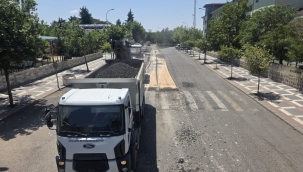 Siverek'te İki Önemli Cadde Sıcak Asfaltla Yenileniyor