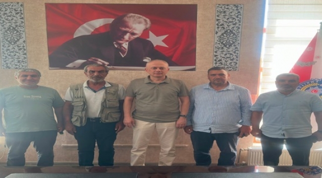 Viranşehirli Gazetecilerden İlçe Emniyet Müdürü Tuncay Yardım'a Nezaket Ziyareti