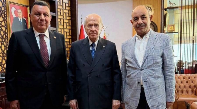 İbrahim Özyavuz ve Mahmut Özyavuz, Bahçeli'yi Ziyaret Etti