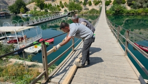 Saklı Cennet Halfeti'de Turizm Mesaisi Başladı! Köprüler Baştan Aşağı Yenileniyor