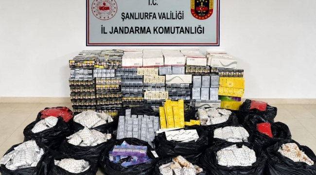Jandarmadan Şanlıurfa'da kaçak tütün operasyonu