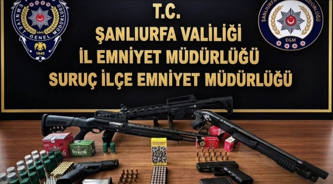 Şanlıurfa'da eş zamanlı silah operasyonu: 16 gözaltı