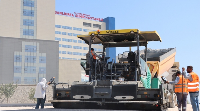 Şehir Hastanesi Yolunda Asfalt Serimi Başladı