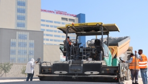 Şehir Hastanesi Yolunda Asfalt Serimi Başladı
