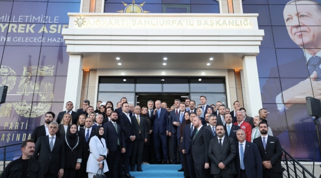 Erdoğan, AK Parti Şanlıurfa İl Başkanlığı'nın yeni hizmet binasını açtı