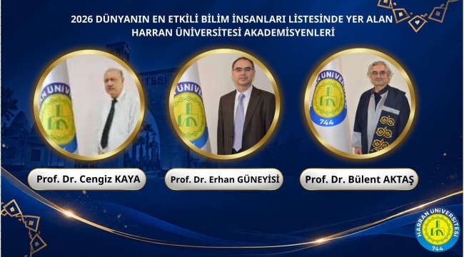 Harran Üniversitesinden dünya çapında bilim başarısı!