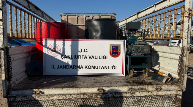 Jandarmadan Viranşehir'de Baskın! Kaçak Akaryakıt Ele Geçirildi