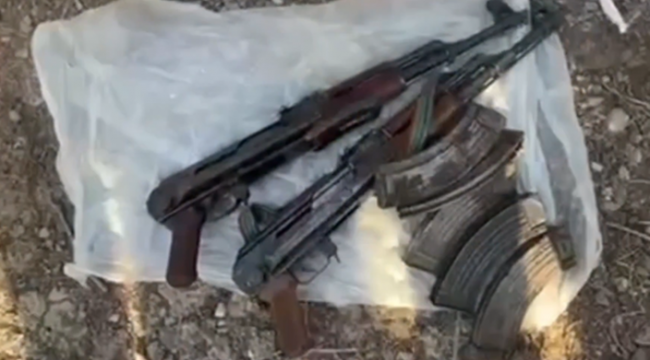 Şanlıurfa'da büyük operasyon! Kalaşnikof ve G-3'ler ele geçirildi