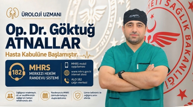 Şanlıurfa'da üroloji muayenesi olacaklar dikkat! Yeni uzman göreve başladı