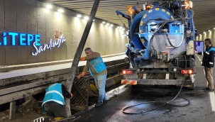 ŞUSKİ'den kış öncesi altyapıya gece mesaisi