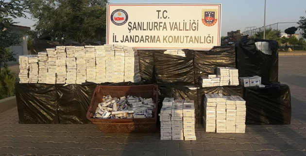 Akçakale'de 18 bin 340 paket  Kaçak Sigara Ele Geçirildi