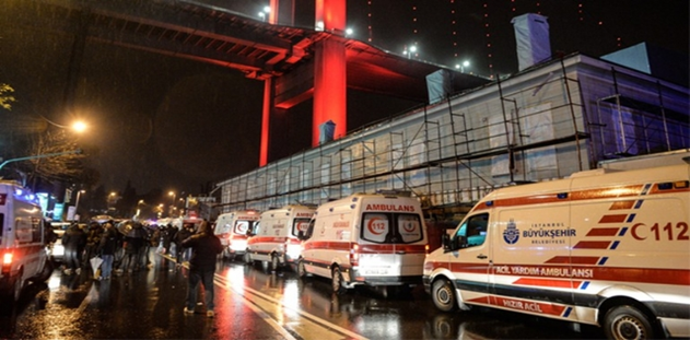 Ortaköy'de gece kulübüne saldırı: 39 ölü 69 yaralı