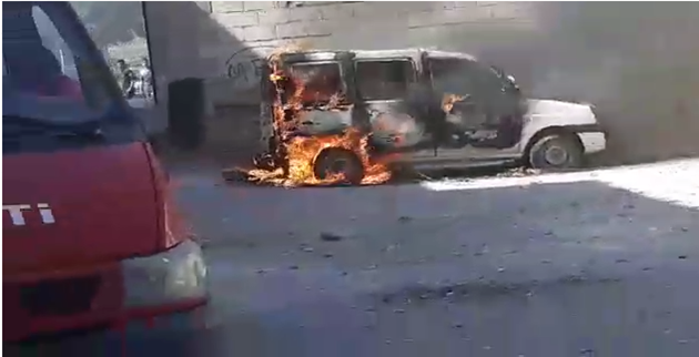 Şanlıurfa'da Otomobil Alev Yandı
