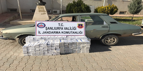 Urfa Jandarma'dan Kaçak Sigara operasyonu