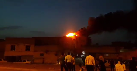 Urfa'da korkutan yangın