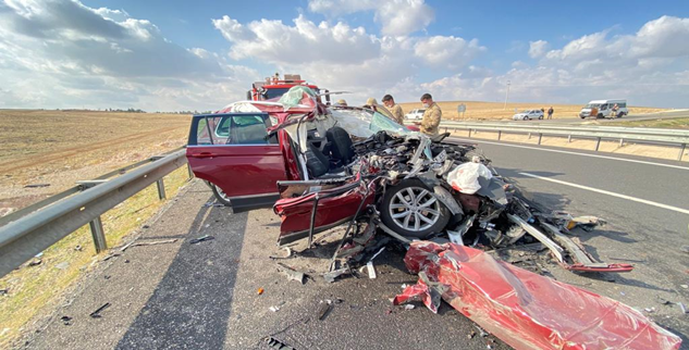 Urfa'da trafik kazası, 1 ölü, 3 yaralı