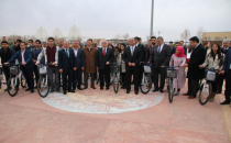 100 Öğrenciye bisiklet dağıtıldı