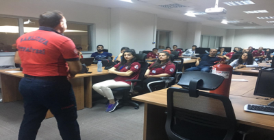 112 acil çağrı merkezi personeline yangın eğitimi verildi