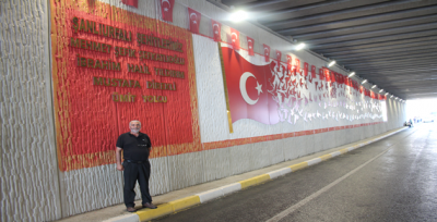 15 Temmuz Şehitleri Köprülü Kavşağında Yapılan Şehitler Anıtı Açıldı